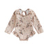 Floral Print Long Sleeve Kid Girl Beachwear Swimsuit childrensterritory