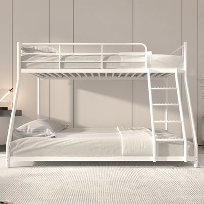 Cozy Twin Oversized Metal Bunk Bed with Padded Sides childrensterritory