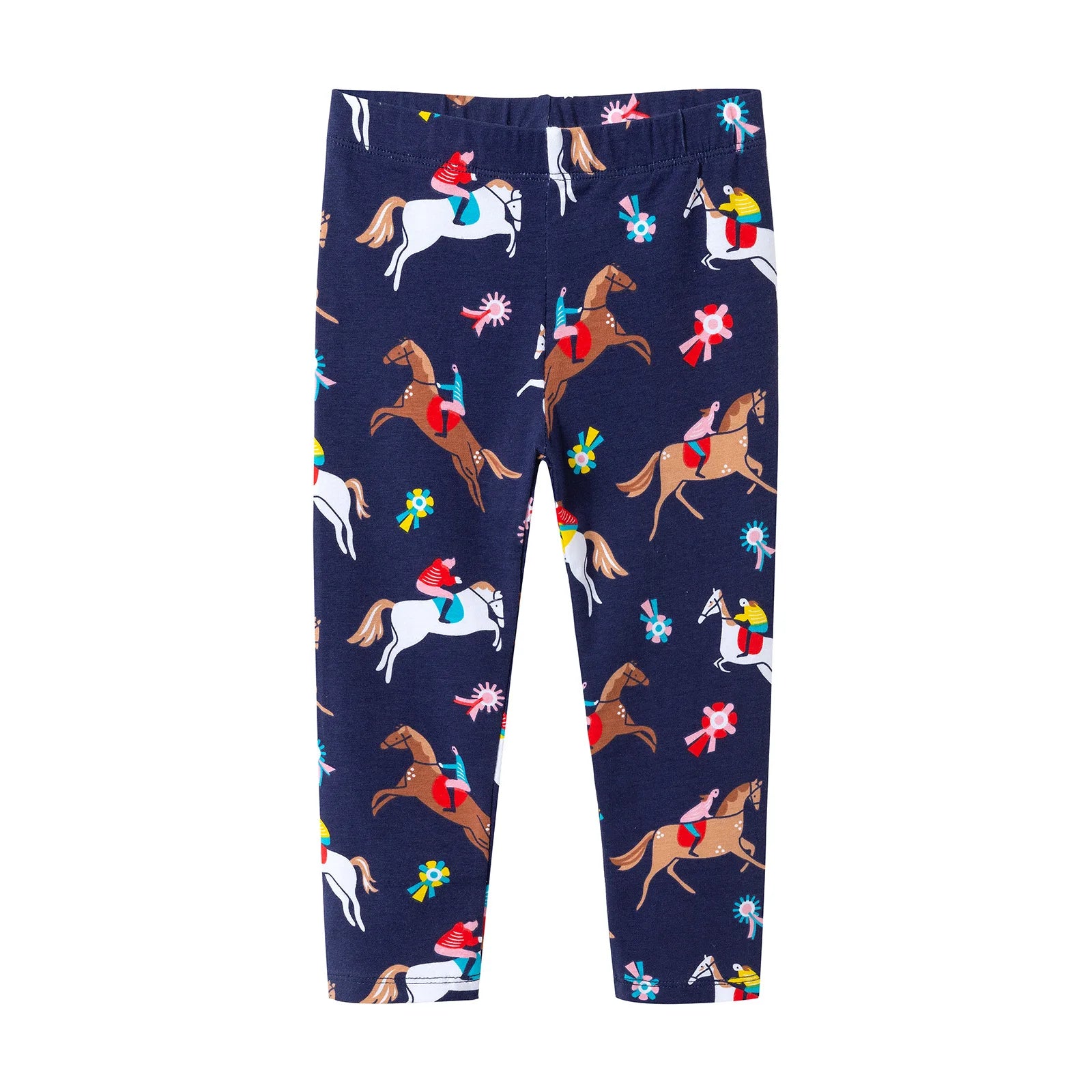 Kids Girls Cartoon and Floral Print Cotton Leggings/Trousers childrensterritory