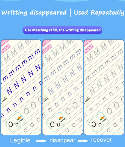 Reusable Writing Practice Set of 4 Magic Copybooks childrensterritory