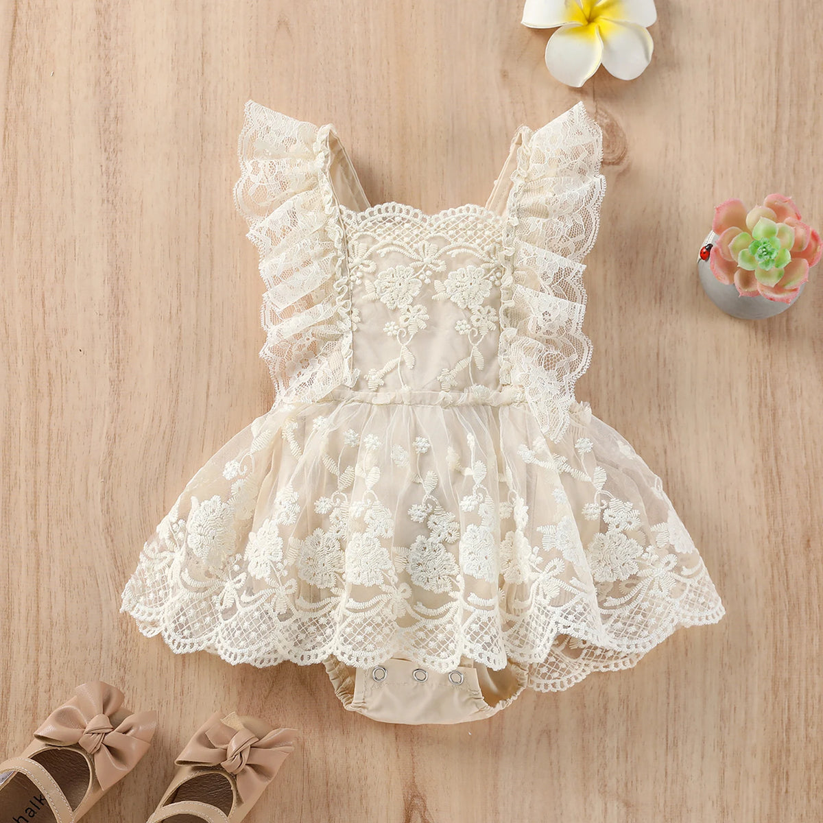Baby Girl Floral Print Off Shoulder Summer Bodysuit
