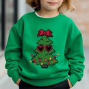 Kids Solid Colors Christmas Graphics Hoodless Sweatshirt childrensterritory