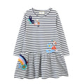 Kids Girls Princess Dancing Girls Print Winter Party Dresses