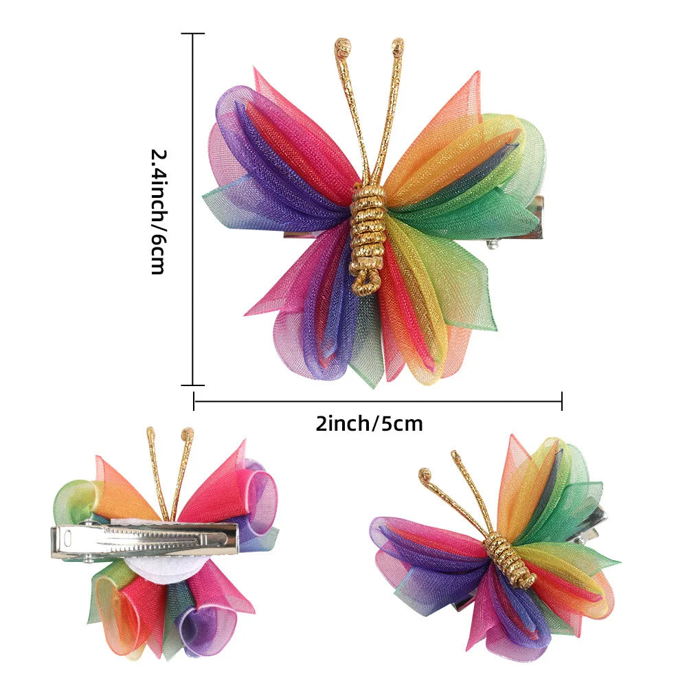 Gradient Butterfly Hair Clip Hair Accessories for Girls