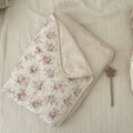 Floral Print Muslin Cotton Winter Ins Baby Blankets childrensterritory