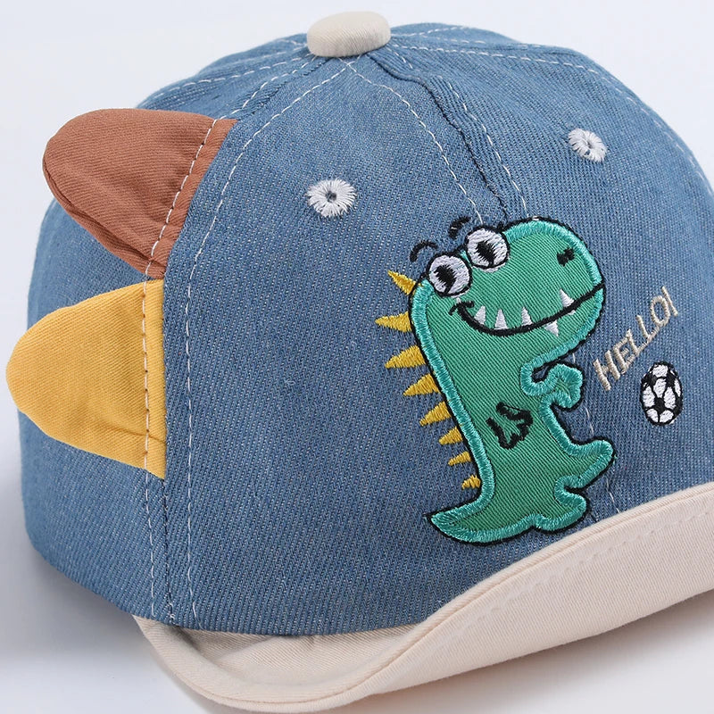 Dinosaurs Embroidered Adjustable Children 's Sports Caps