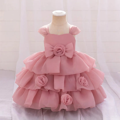 Baby Girl Elegant Tiered Tutu Princess Ball Gown childrensterritory