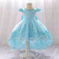 Baby Girls Bow Design Tulle 1st Birthday/Baptism Dresses childrensterritory