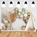 Photographic Background for Baby's 1st Birthday or Baby Shower childrensterritory