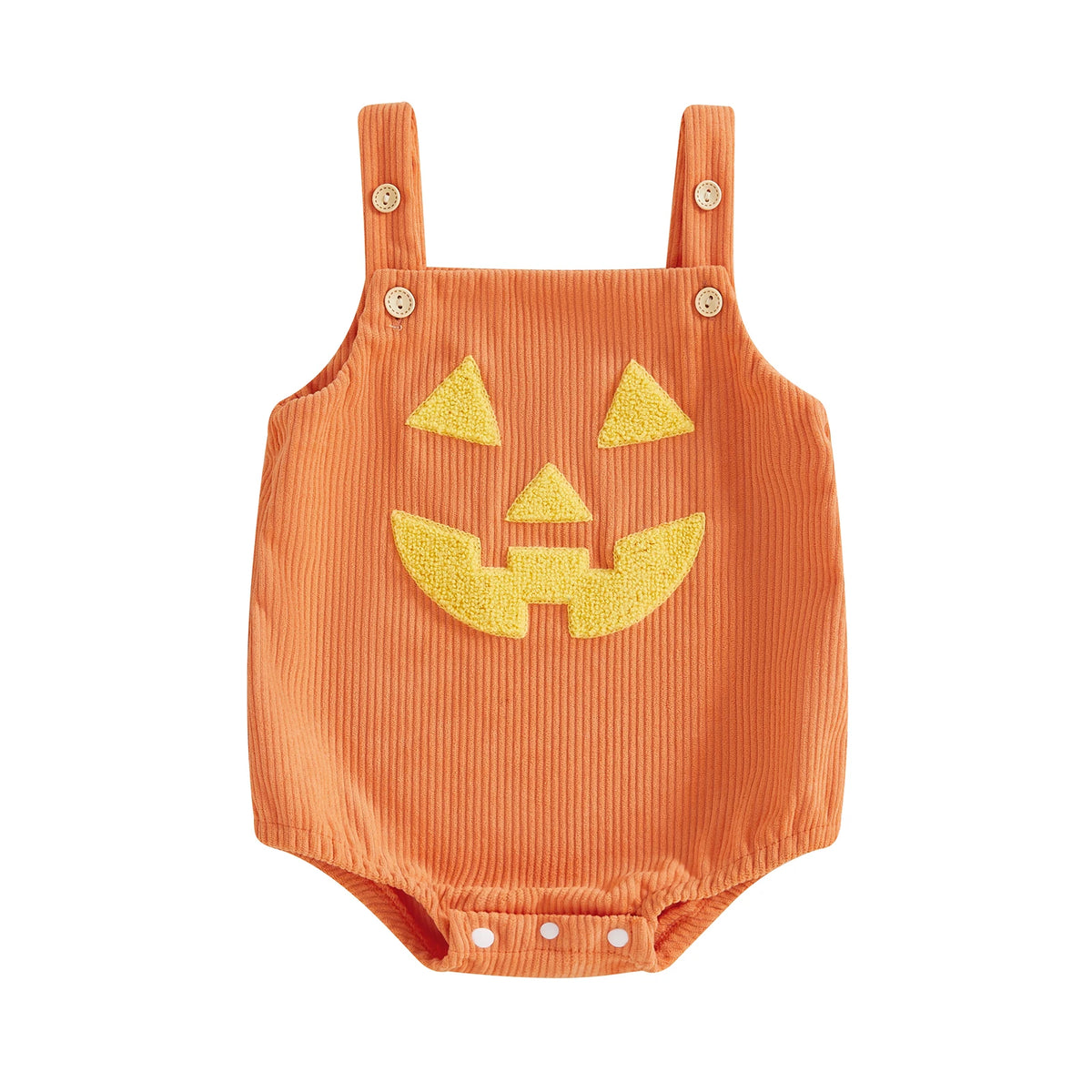 Baby Unisex Onesie of Pumpkin Design for Halloween