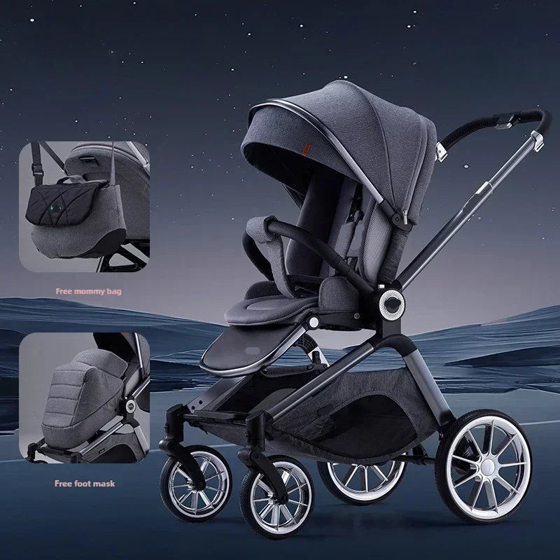 Dual-purpose High-Landscape Infant Stroller childrensterritory