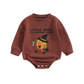 Baby Girl Letters Pumpkin Print Halloween Bodysuit