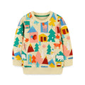Kids Cartoon Print Long Sleeve Sweatshirts childrensterritory
