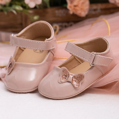 PU Anti-Slip Baby Girls Princess First Walker Shoes childrensterritory