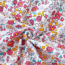 Floral and Cartoon Duck-Embroidered Little Girls' Summer Dress childrensterritory