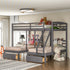 Complete Over Triple Bunk Bed with Drawers For Kids childrensterritory