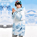 Warm Duck Down Padded Long Winter Snow Jacket for Kids childrensterritory