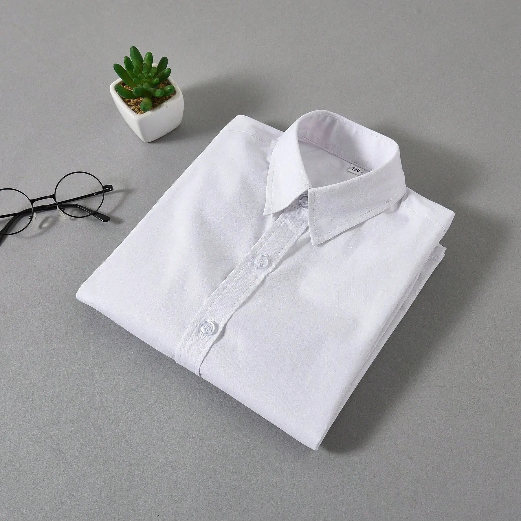 White Long Sleeve Unifrom Shirt for School Kids childrensterritory