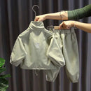 Baby Boys' Half-zip Sportswear Hoodie + Pants Set