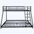 Cozy Twin Oversized Metal Bunk Bed with Padded Sides childrensterritory
