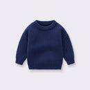 Baby/Kids Loose Round Neck Knitted Sweater Pullover childrensterritory