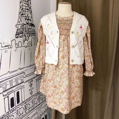 Floral Printed Little Girls&