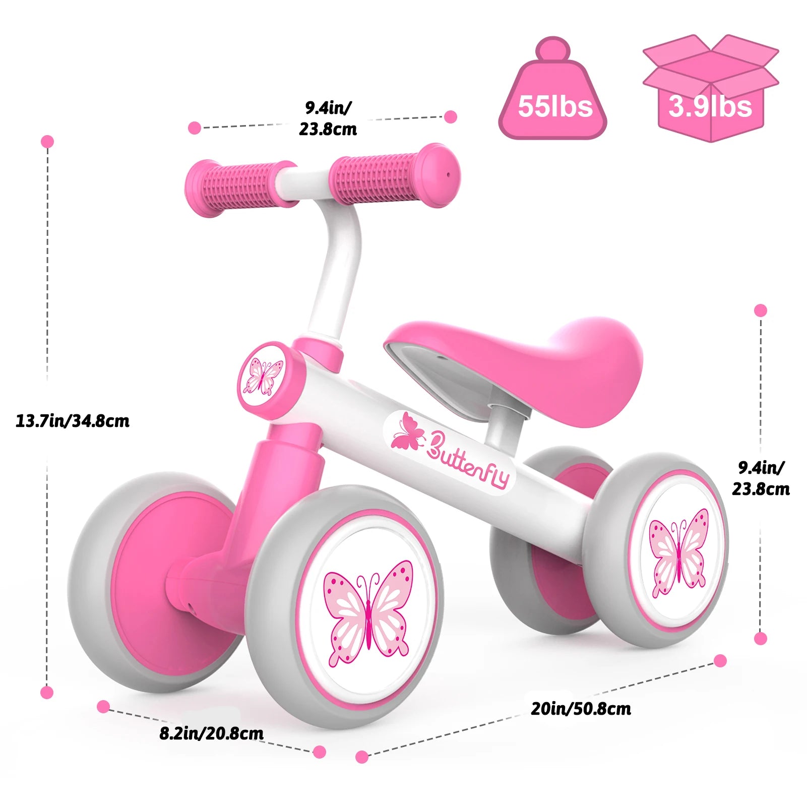 Pedalless Baby Balance Learning Bike with Sil