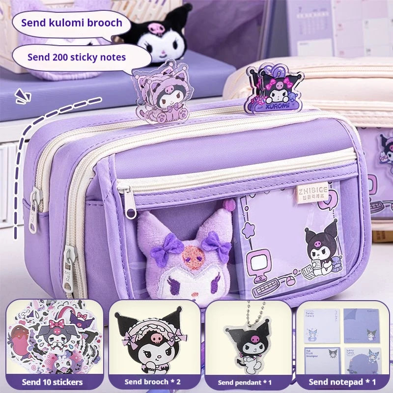 Large Capacity Kawaii Pencil Case For School Girls