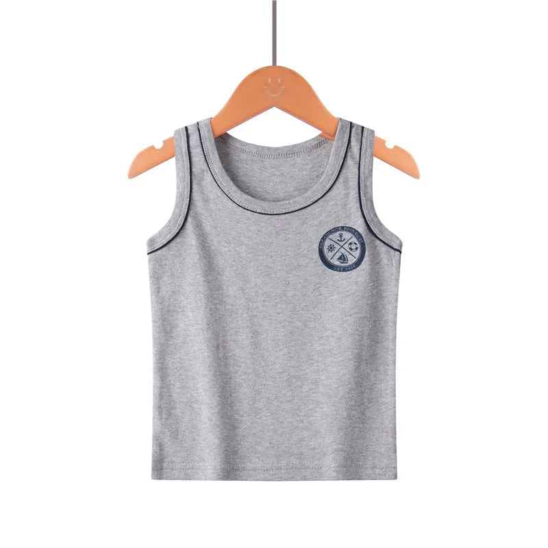 Kids Cotton Multiple Styles Camisole Vests For Summer childrensterritory
