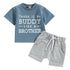 Letters Print Loose Tops Short Pants Baby Boy 2Pcs Outfit childrensterritory