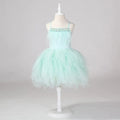 Sleeveless Lace Design Princess Dresses For Girls