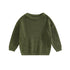 Baby Boys Girls Solid Color Long Sleeve Knit Sweaters childrensterritory
