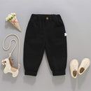 Little Boys Solid Color Casual Pants For Spring Autumn childrensterritory