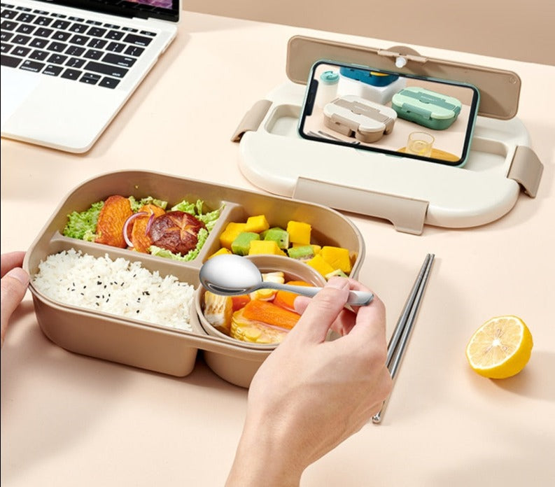 Kid Adult Leak-Proof Portable Lunch Box With Compartment childrensterritory