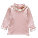 Girls' Long-Sleeved Round-Neck Design Winter Top childrensterritory