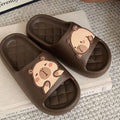 Women's Thick Sole Slippers with a Cute Capybara Design childrensterritory