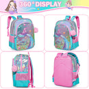 Full Size Cartoon School Backpack Set for Kids Girls childrensterritory