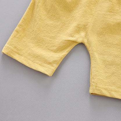 Baby Boy Pyramid Design Short-sleeved Shirt and Shorts Set childrensterritory