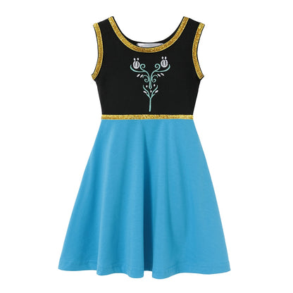 Kids GIrls Disney Princess Birthday Party Costume for Summer childrensterritory