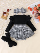Baby Girls' Long-Sleeved Elegant Dresses childrensterritory