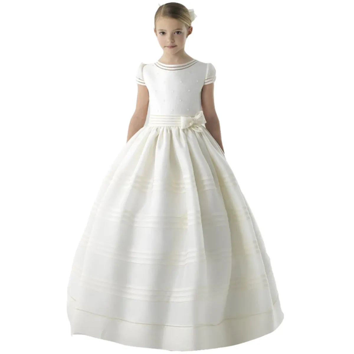 Sleeveless Holy Princess Flower Girl Dresses for First Communion childrensterritory
