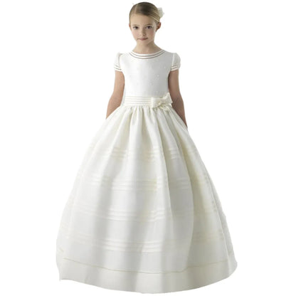 Sleeveless Holy Princess Flower Girl Dresses for First Communion childrensterritory