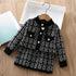 Little Girls Plaid Sweater + Dress Lattice Winter Outfits childrensterritory