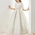 Baby/Kids Girls' A-Line Bow Sash First Communion Dress