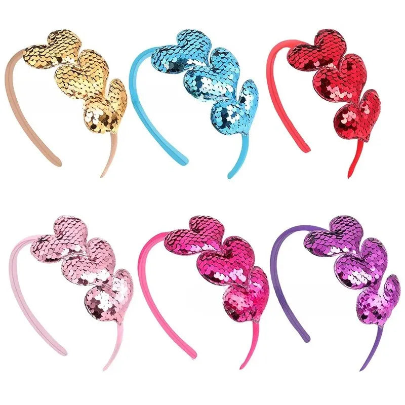 Heart-shaped Colorful Simple Headbands for Girls childrensterritory