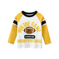 Rugby Letter Print Kids Boys Bottoming Cotton T-shirts childrensterritory