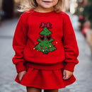 Kids Solid Colors Christmas Graphics Hoodless Sweatshirt childrensterritory