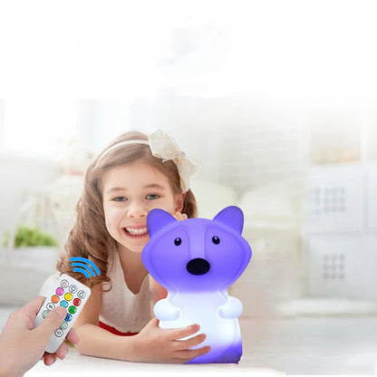 Rechargeable Owl LED Night Light in 9 Colors for Kids Room childrensterritory