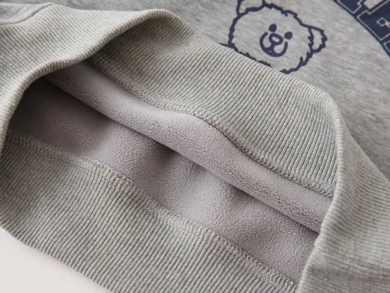 Boys' Long-Sleeved Collar Design Winter Sweater