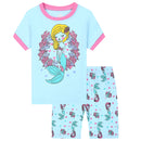 Kids Girls Cartoon Girls Print Pajamas for Summer childrensterritory